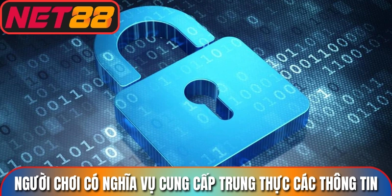 Người chơi có nghĩa vụ cung cấp trung thực các thông tin
